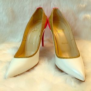 Christian Louboutin Tucsick 100 glitter heels pump